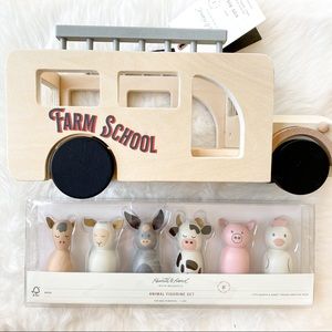 Heart and Hand Farm Bus + Farm Animal Bundle